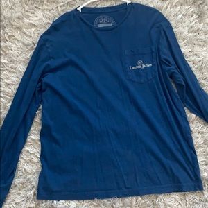 Lauren James deep blue top